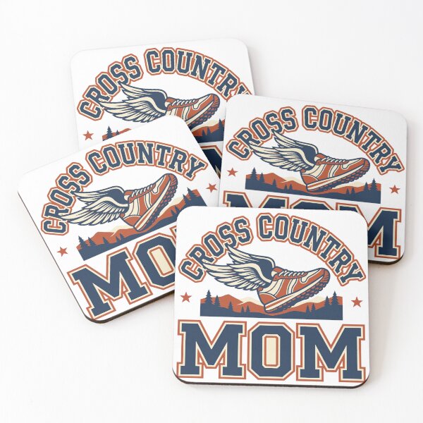 Item preview, Cross Country Mom Winged Running Shoe Varsity Trail designed and sold by Makelya.