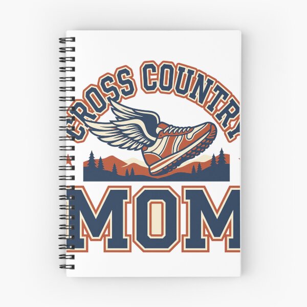 Artikelvorschau, Cross Country Mom Winged Running Shoe Varsity Trail entworfen und verkauft von Makelya.
