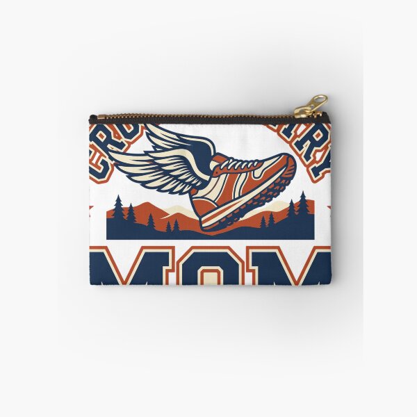Item preview, Cross Country Mom Winged Running Shoe Varsity Trail designed and sold by Makelya.