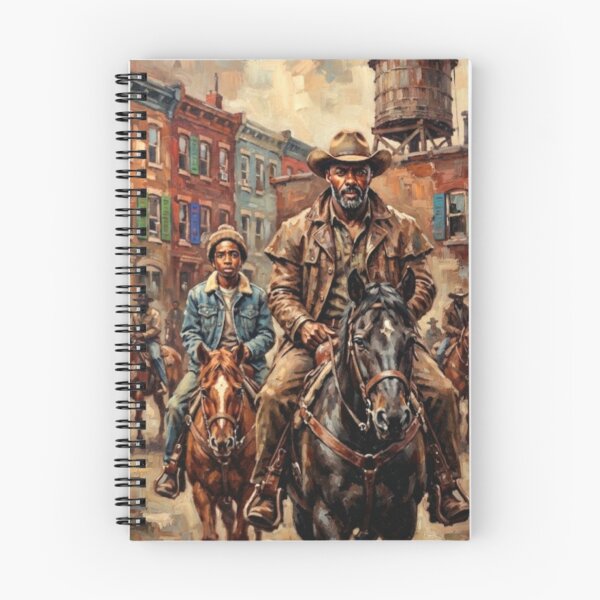 Artikelvorschau, Beton-Cowboy-Western-Drama-Kunst-Hommage entworfen und verkauft von Art's Diner.
