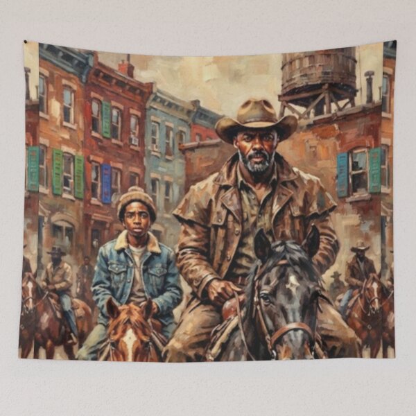 Item preview, Concrete Cowboy Western Drama Fine Art Tribute designed and sold by Art's Diner.