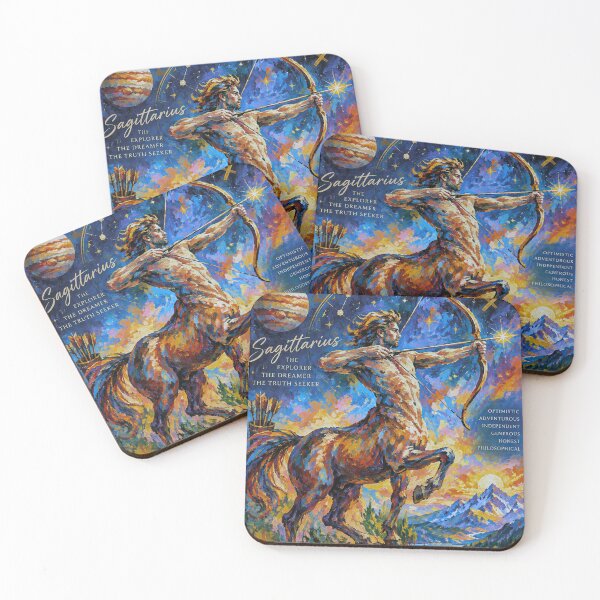 Item preview, Sagittarius Zodiac Painting – Celestial Astrology Artwork designed and sold by GalleryKauffeld.