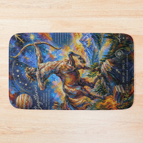 Item preview, Sagittarius Zodiac Painting – Celestial Astrology Artwork designed and sold by GalleryKauffeld.
