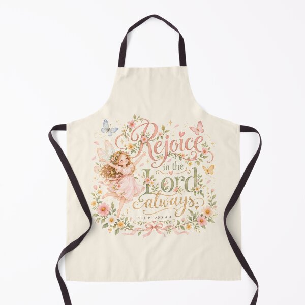 Artikelvorschau, Rejoice in the Lord Always – Christian Fairy Floral Bible Verse Art entworfen und verkauft von looplandger.
