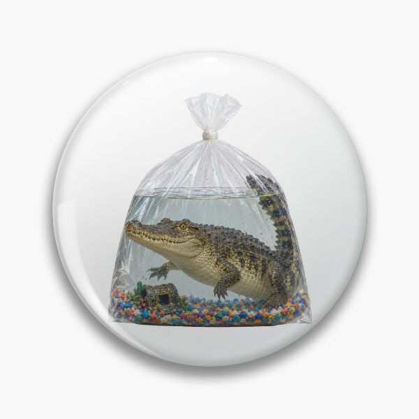 Item preview, Crocodile In A Pet Store Fish Bag designed and sold by The Mellonaire.