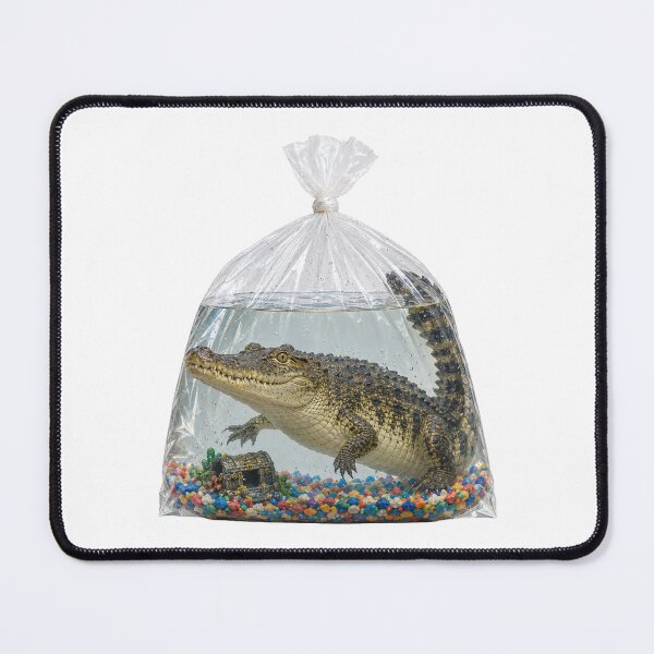 Item preview, Crocodile In A Pet Store Fish Bag designed and sold by The Mellonaire.