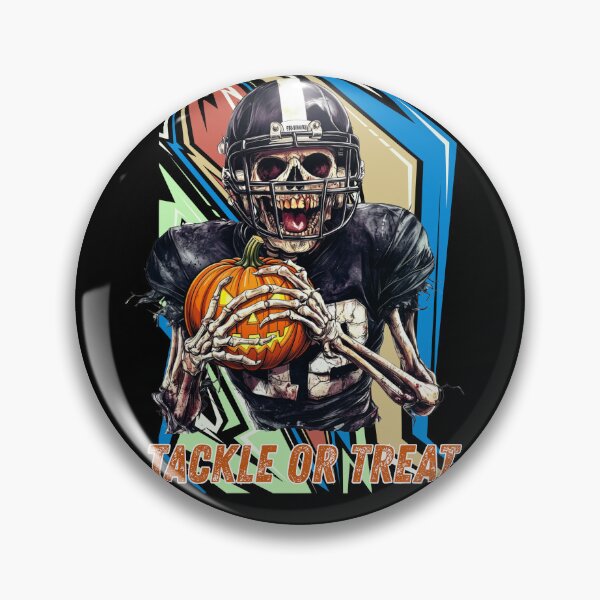 Item preview, Funny Skeleton Playing American Football Halloween designed and sold by Szpaku desart .
