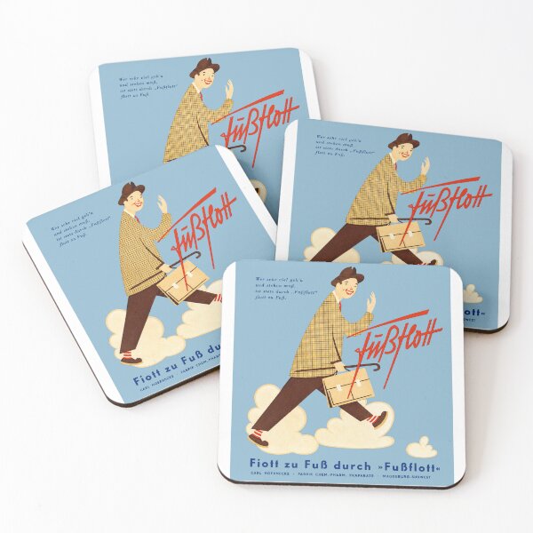 Item preview, Vintage German Advertisement – Retro Walking Pharmaceutical Poster designed and sold by PharmaOriginals.