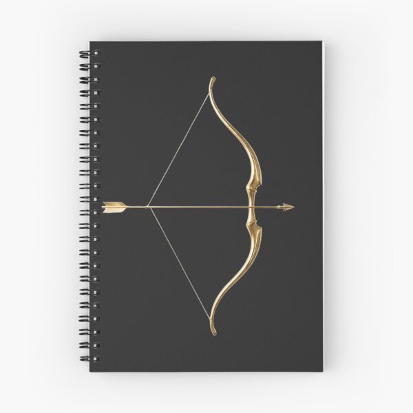 Item preview, Elegant Gold Bow and Arrow Minimalist Art on Black Background designed and sold by Midnight Gilded.