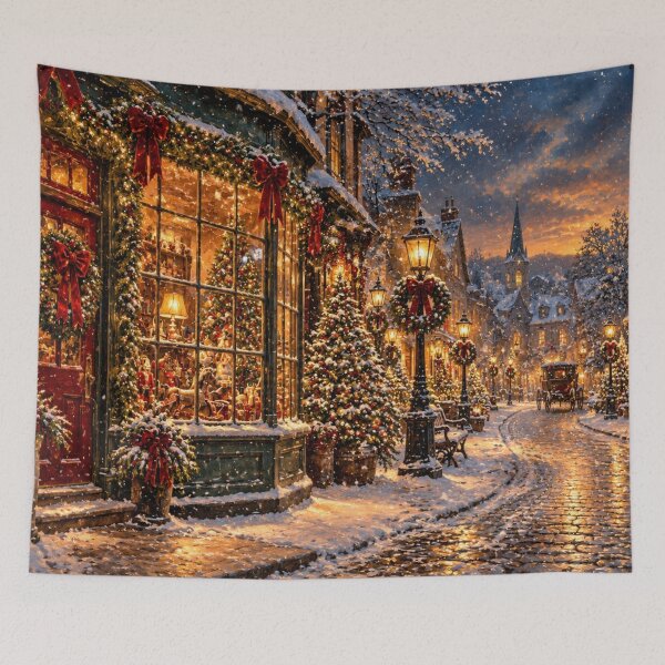 Item preview, Victorian Christmas Village Snowy Holiday Street designed and sold by GSizzle1.