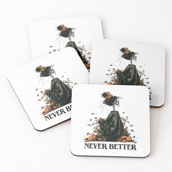 Item preview, Never Better Messy Bun Skeleton Halloween – Sarcastic Woman Coffee Spooky Season designed and sold by DyzioSupply.