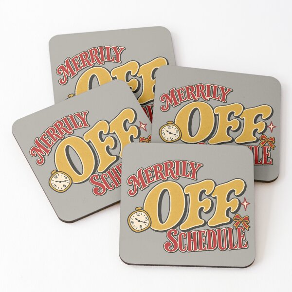 Item preview, Merrily Off Schedule Retro Christmas Humor designed and sold by  MAD's Recreation Studio.