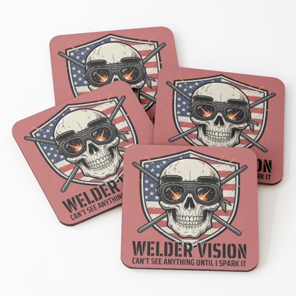 Item preview, Welder Vision Skull USA Flag Funny Welding Gift for Welder Dad designed and sold by SMMidoShop.