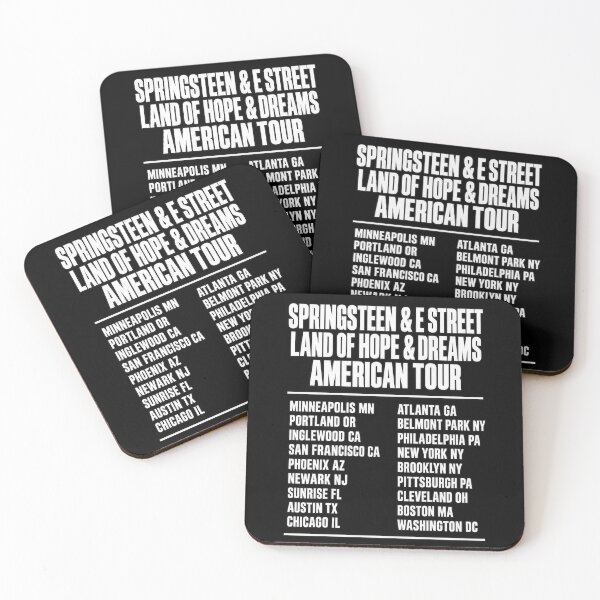Item preview, Springsteen Land of Hope and Dreams American Tour City List designed and sold by choudane.