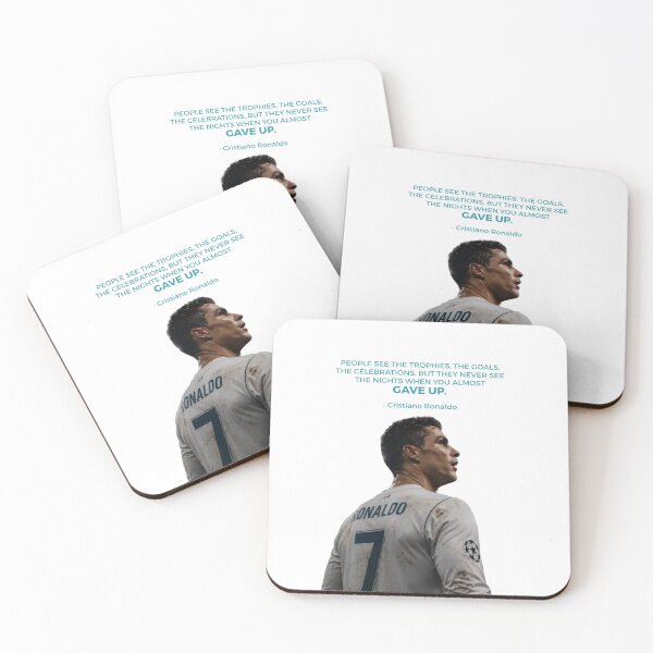 Item preview, People See The Trophies, The Goals, The Celebrations, But They Never See The Nights When You Almost Gave Up - Cristiano Ronaldo Inspiring Motivational Quote, Never Give Up designed and sold by Matt_Smith.