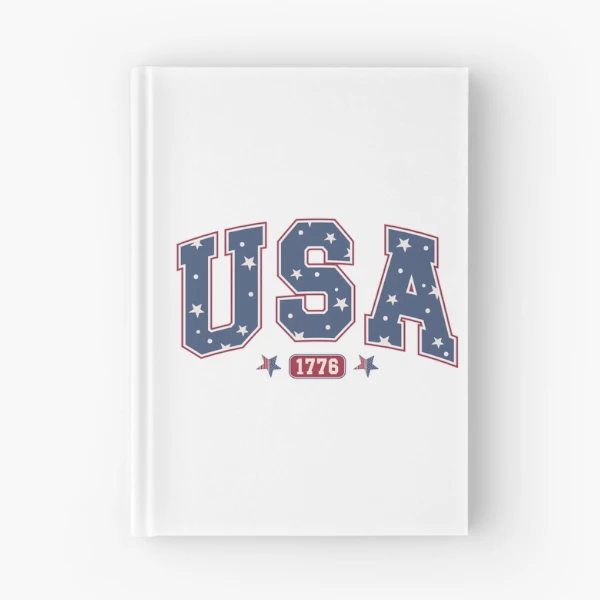 USA 1776 4th of July Vintage Design | Independence Day Commercial Products | Patriotic Apparel & Accessories — Spiral Notebook by BiMood