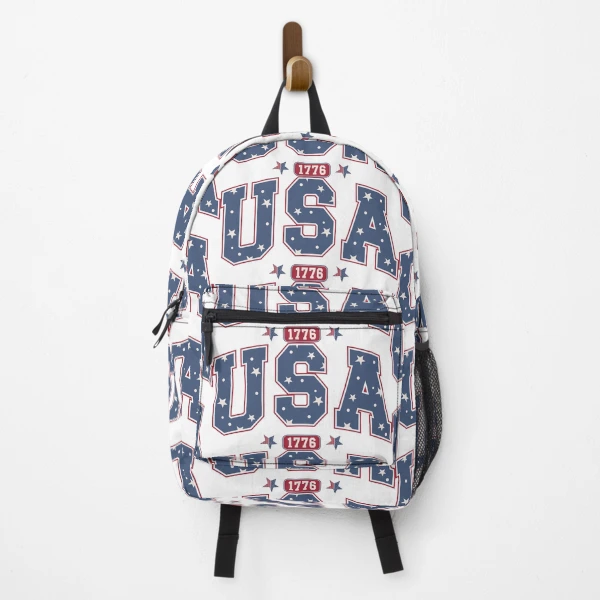 USA 1776 4th of July Vintage Design | Independence Day Commercial Products | Patriotic Apparel & Accessories — Backpack by BiMood