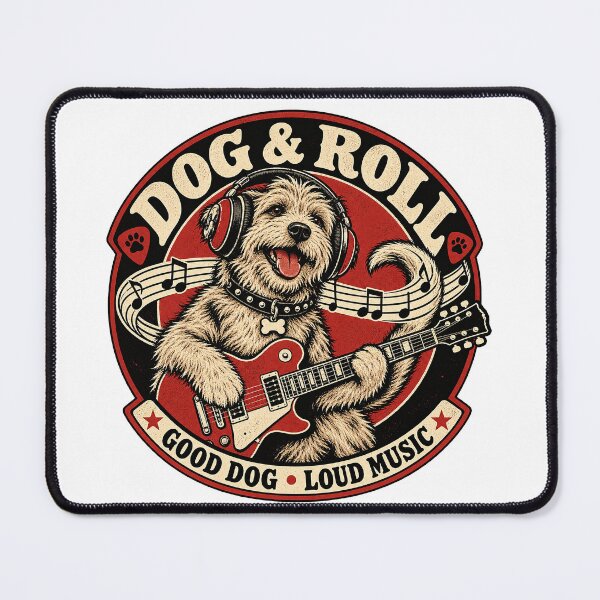 Item preview, Dog & Roll – Rock Music Dog designed and sold by JanChryzostom.