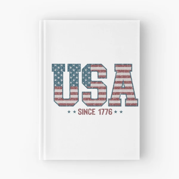 Retro USA 1776 | America 4th of July Collection | Vintage Patriotic Apparel & Accessories — Spiral Notebook by BiMood