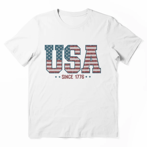 Retro USA 1776 | America 4th of July Collection | Vintage Patriotic Apparel & Accessories — Essential T-Shirt by BiMood