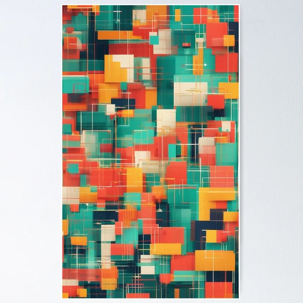 Modern Geometric Patterns - Stylish Designs for Apparel and Accessories — Poster by BiMood