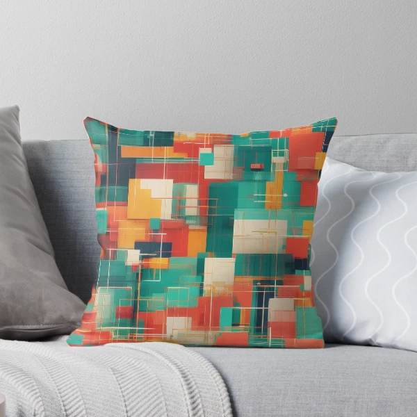 Modern Geometric Patterns - Stylish Designs for Apparel and Accessories — Throw Pillow by BiMood
