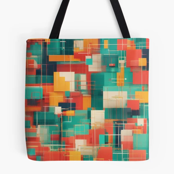 Modern Geometric Patterns - Stylish Designs for Apparel and Accessories — All Over Print Tote Bag by BiMood