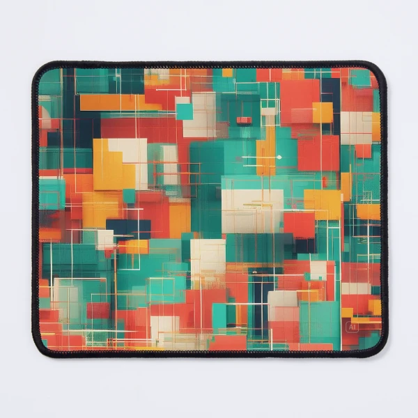 Modern Geometric Patterns - Stylish Designs for Apparel and Accessories — Mouse Pad by BiMood
