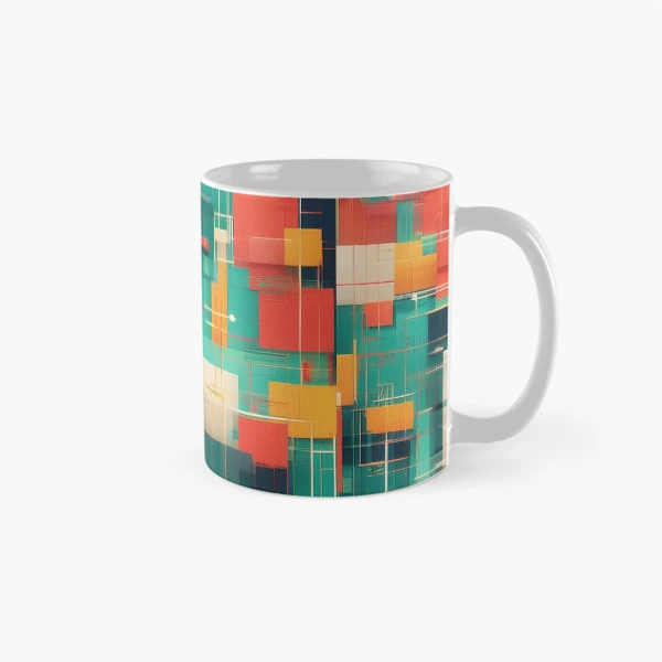 Modern Geometric Patterns - Stylish Designs for Apparel and Accessories — Classic Mug by BiMood