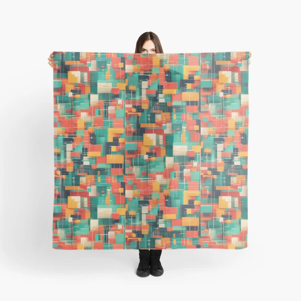 Modern Geometric Patterns - Stylish Designs for Apparel and Accessories — Scarf by BiMood