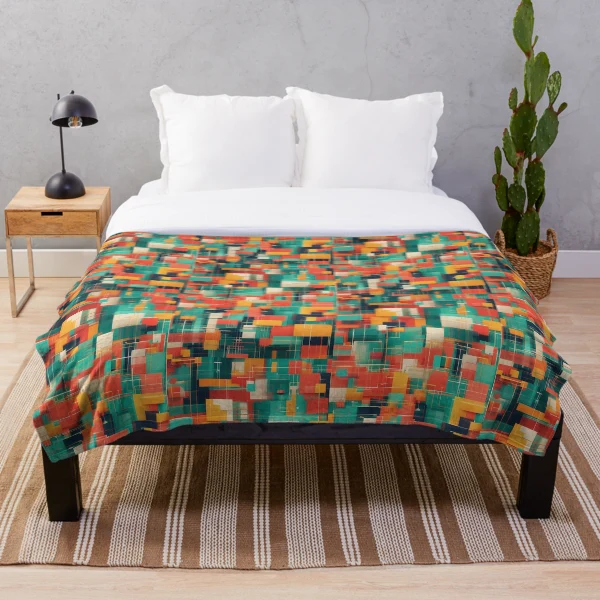 Modern Geometric Patterns - Stylish Designs for Apparel and Accessories — Throw Blanket by BiMood