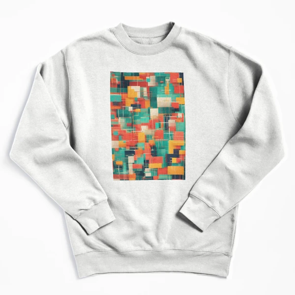 Modern Geometric Patterns - Stylish Designs for Apparel and Accessories — Pullover Sweatshirt by BiMood