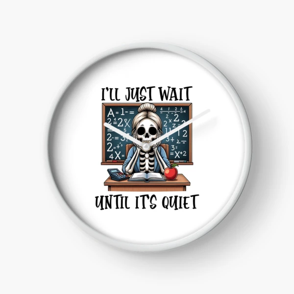 Funny Teacher Design – Back to School Collection — Clock by BiMood
