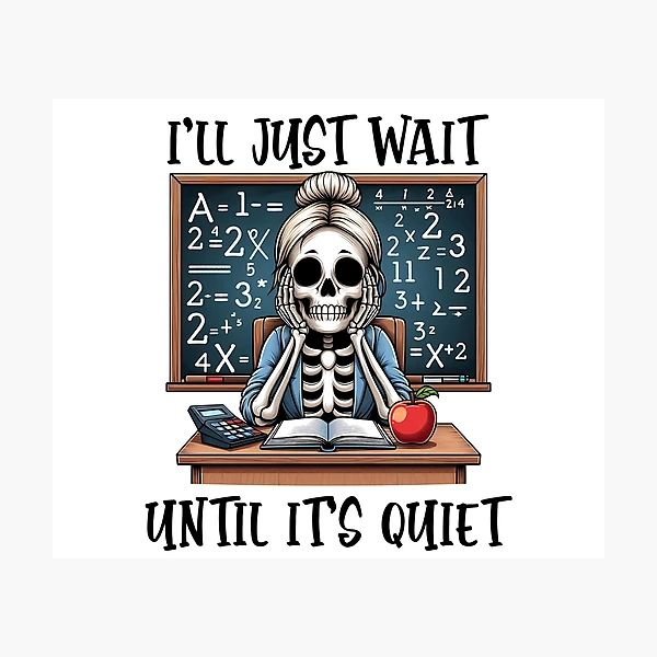 Funny Teacher Design – Back to School Collection — Photographic Print by BiMood