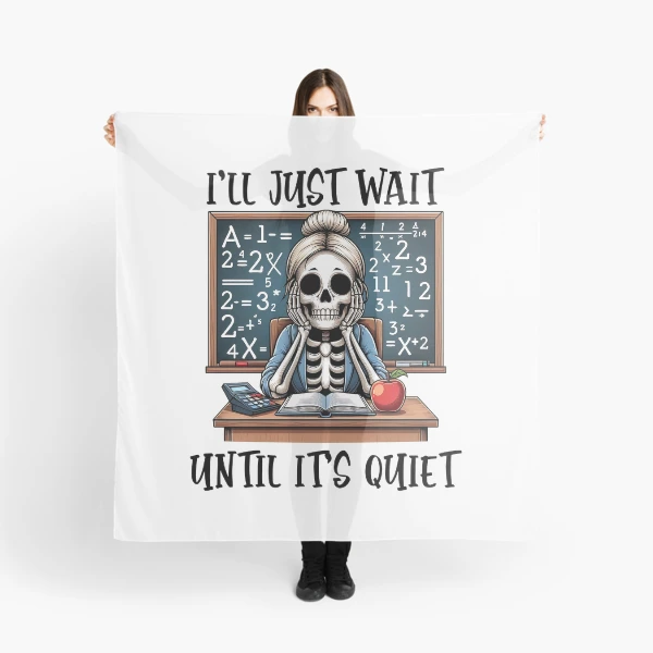 Funny Teacher Design – Back to School Collection — Scarf by BiMood