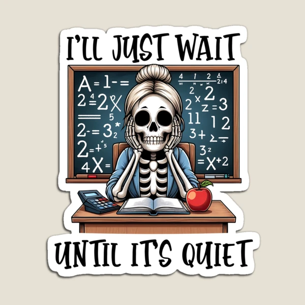 Funny Teacher Design – Back to School Collection — Magnet by BiMood
