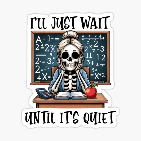 Funny Teacher Design – Back to School Collection — Sticker by BiMood