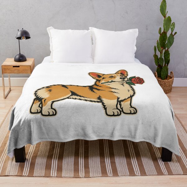 Item preview, Corgi With Rose Traditional Tattoo designed and sold by The Mellonaire.
