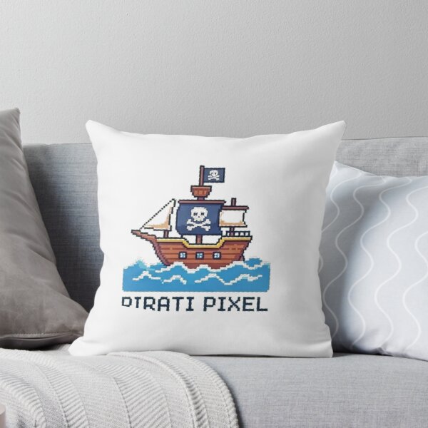 Item preview, Pixel Art Pirate Ship - Retro Gaming Pirate Boat for Kids designed and sold by Magnonidesign.