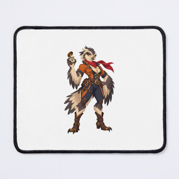 Item preview, Vexa Ironflight – Bold Cartoon Falcon Captain designed and sold by AnimeOrbit.