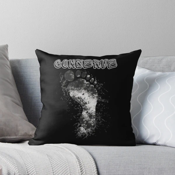 CONSERVE — Throw Pillow by BiMood