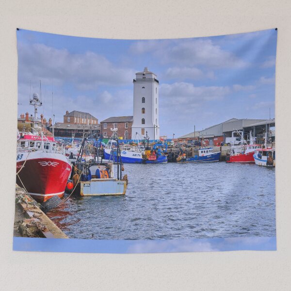 Item preview, Colourful Fishing Boats at North Shields designed and sold by Violaman.