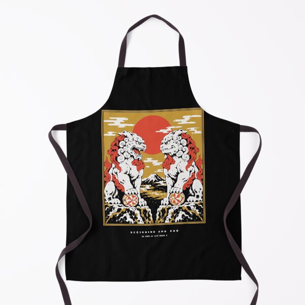 Item preview, Guardian Lion-Dogs Aun Neo-Ukiyoe Woodblock Streetwear designed and sold by WAVE-JP.