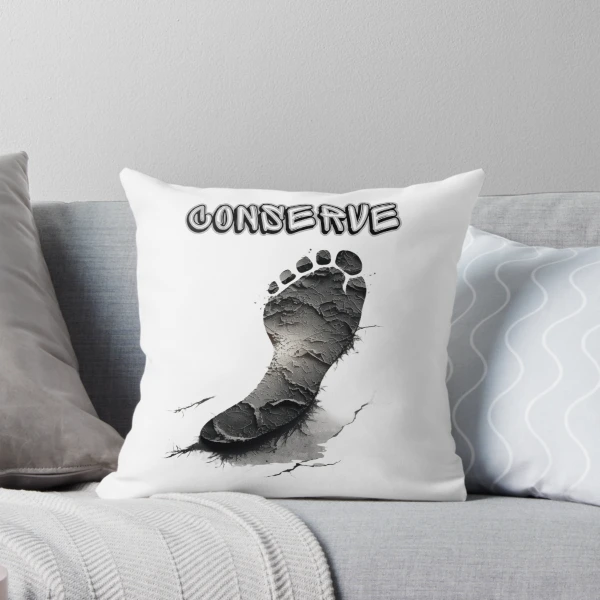 CONSERVE — Throw Pillow by BiMood