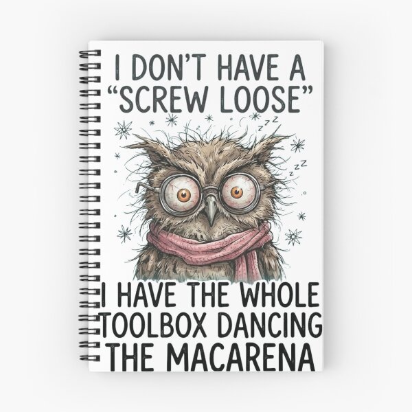 Item preview, I Don't Have A Screw Loose I Have The Whole Toolbox Dancing The Macarena Crazy Owl T-shirt/Tee designed and sold by Alicjareign.