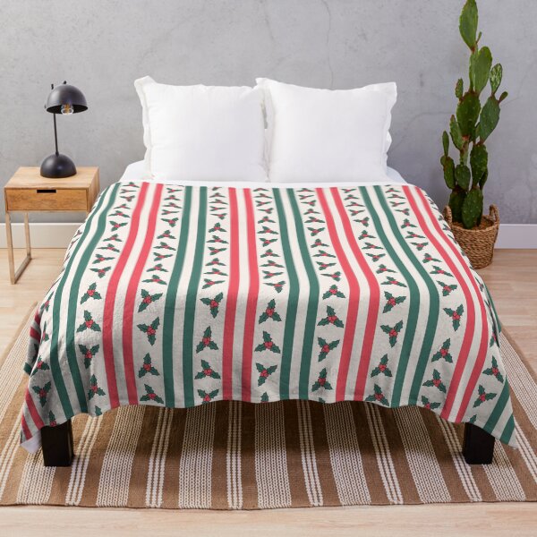 Item preview, Christmas Holly Stripe designed and sold by CreativeDraws42.