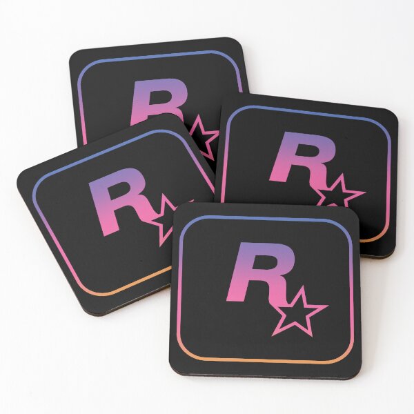 Item preview, Rockstar Games GTA 6 Sunset Inverse Logo designed and sold by BubblePopRed.