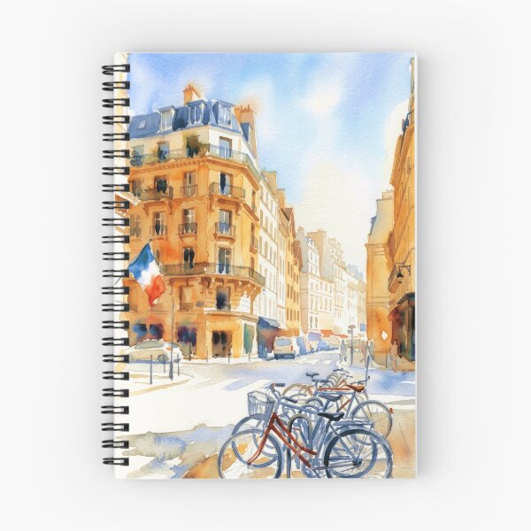 Item preview, Paris Street Corner with French Flag and Bicycles designed and sold by caracatita75.