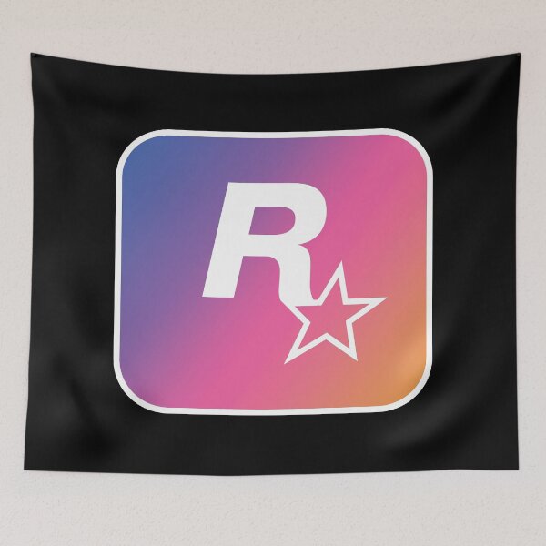 Item preview, Rockstar Games GTA 6 Sunset Logo White designed and sold by BubblePopRed.