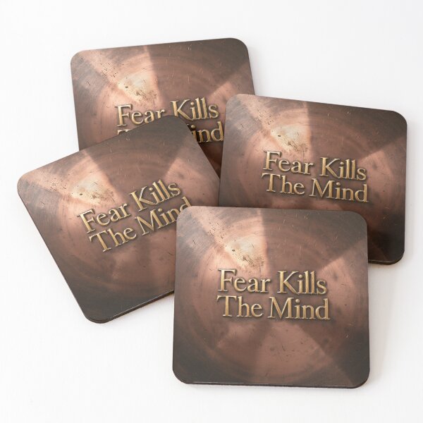 Item preview, Fear Kills The Mind – Vintage Copper Metal Typography designed and sold by Marcu Ioachim.